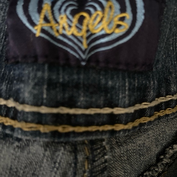 Vintage Angels Jeans Women Sz 10 Straight Leg Denim Mid Wash Flap Pocket Y2K - Picture 8 of 10